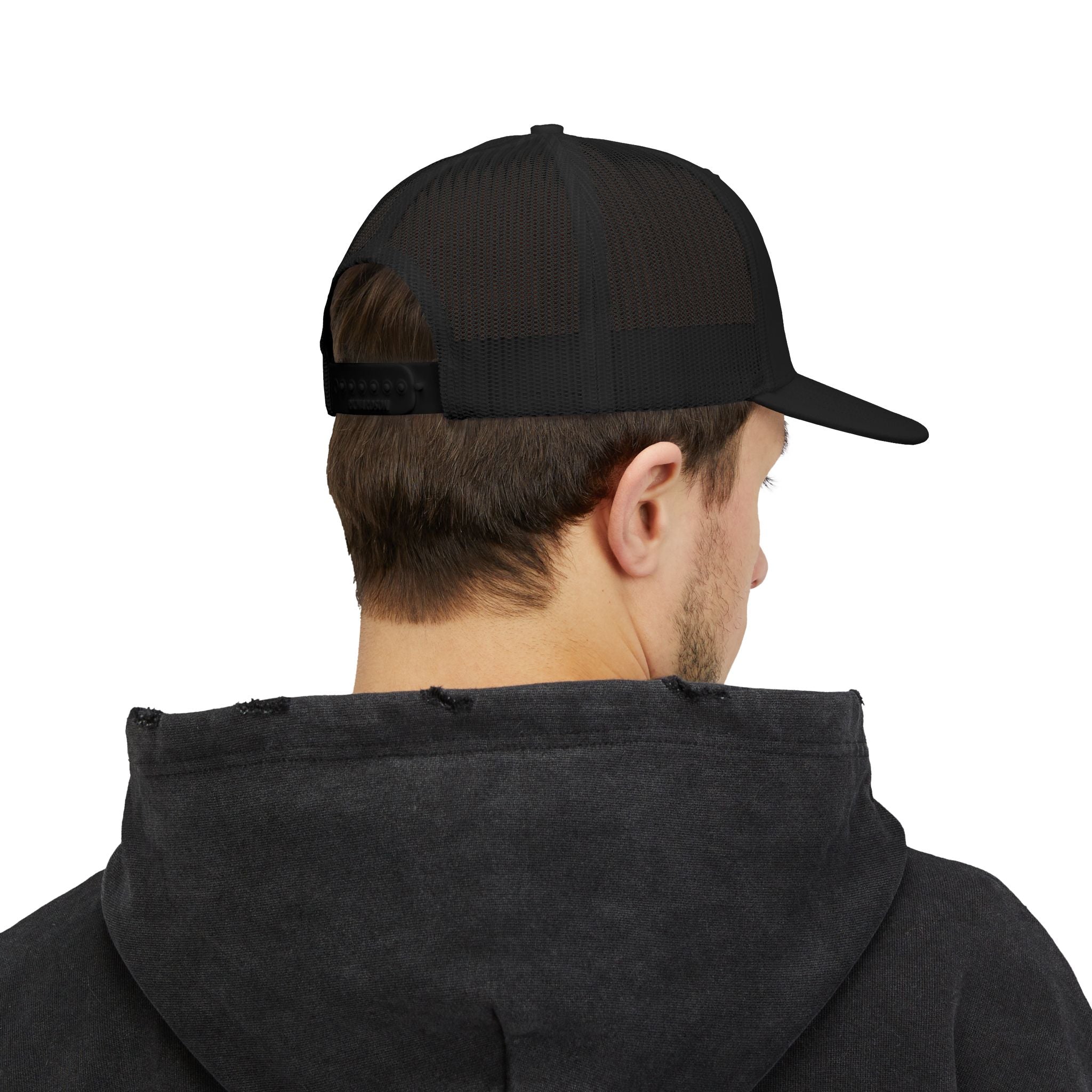Reatcory Black Snapback Trucker Cap
