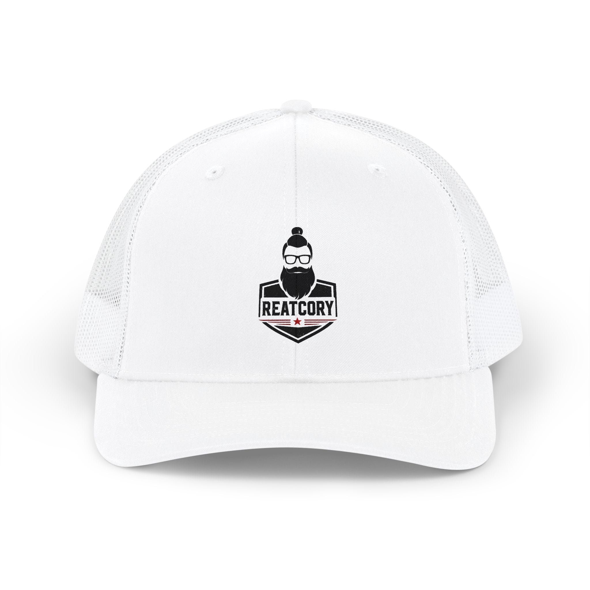 Reatcory White Snapback Trucker Hat